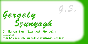 gergely szunyogh business card
